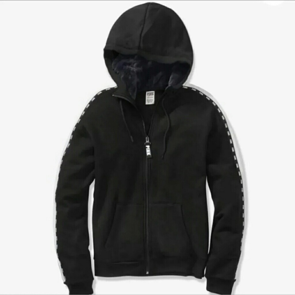 Pink zip up hoodie
